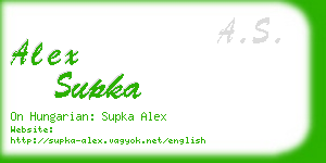 alex supka business card